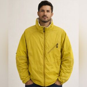 BURTON [AK] || Men's Insulator Mustard Windbreaker Jacket. Sz. L